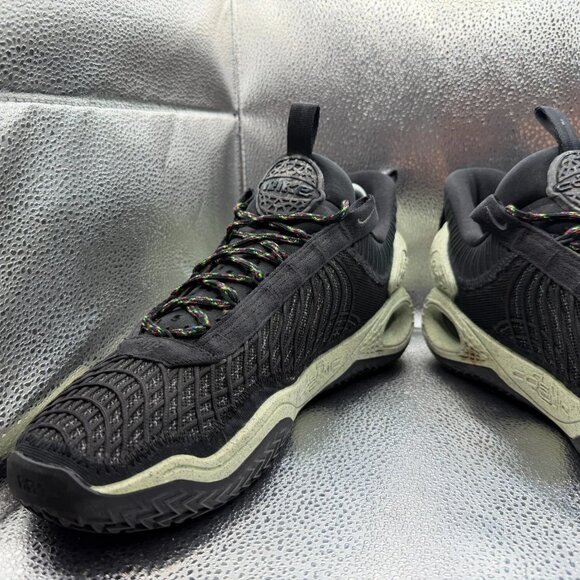 Size 11.5 Nike Cosmic Unity Black Green Glow Mens Basketball Sneakers DA6725-001 - Picture 6 of 14